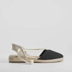 Sale Alpargata de yute cintas negra OH GIRL Sandalias