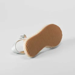 New Alpargata de yute con bordados blanca OH GIRL Sandalias