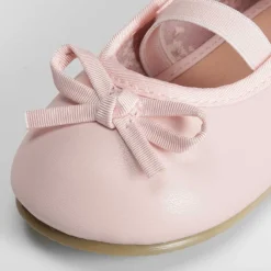 Clearance Bailarina bebé básica rosa elástico Zapatos