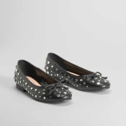 Outlet Bailarina tachas negra PICCOLA PIU Mujer Bailarinas|Básicos X Menos