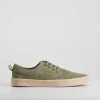 Blucher de lona y yute verde Hombre Zapatillas Lona