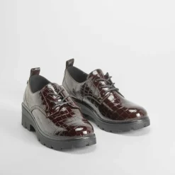 Discount Blucher grabado coco marrón Mujer Zapatos Confort|Bluchers