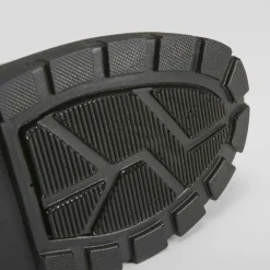 Blucher negro tacón dentado Mujer Zapatos Confort|Bluchers