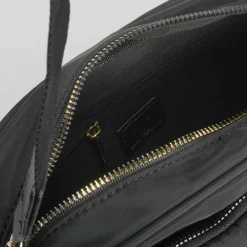 Bolso bandolera acolchado nylon negro Bolsos Y Carteras