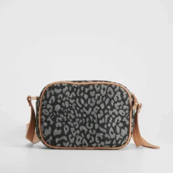 Online Bolso bandolera animal print negro PICCOLA PIU Bolsos Y Carteras