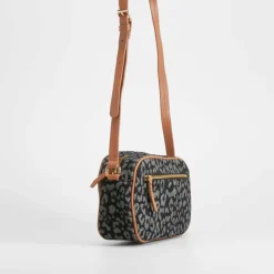 Online Bolso bandolera animal print negro PICCOLA PIU Bolsos Y Carteras