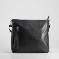 New Bolso bandolera bombeado negro PICCOLA PIU Bolsos Y Carteras