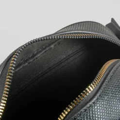 New Bolso bandolera grabado negro PICCOLA PIU Bolsos Y Carteras