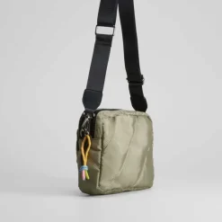 Outlet Bolso bandolera nylon acolchado khaki Bolsos Y Carteras