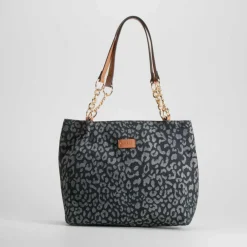 Best Bolso hombro asa animal print negro PICCOLA PIU Bolsos Y Carteras