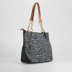 Best Bolso hombro asa animal print negro PICCOLA PIU Bolsos Y Carteras