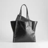 Online Bolso shopper negro con remaches PICCOLA PIU Bolsos Y Carteras