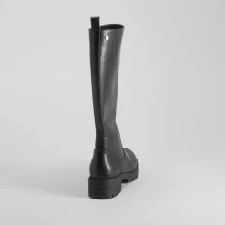 Hot Bota alta tacón negra Mujer Botas Tacón