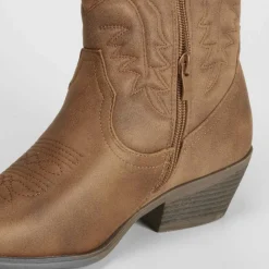 Clearance Bota campera alta tacón Mujer Botas Tacón