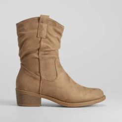 Discount Bota campera marrón PICCOLA PIU Mujer Botines Tacón