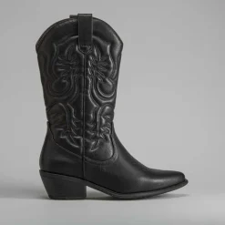 Bota campera tacón Mujer Botas Tacón