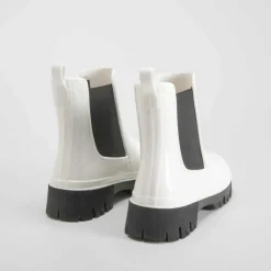 Online Bota chelsea blanco piso track PICCOLA PIU Mujer Botas De Agua
