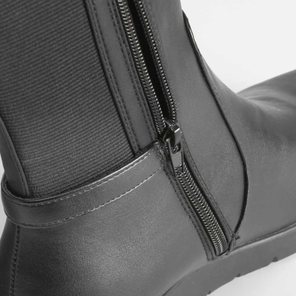 bota_cua_negra_de_comfeet_SKUWmAy9vEcku_4.webp Discount Bota cuña negra de Mujer Botas Planas