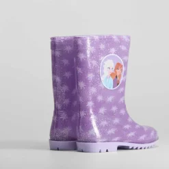 Hot Bota de agua glitter morada Botas De Agua