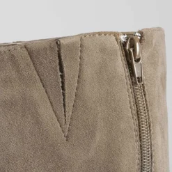 Outlet Bota de tacón crepe marrón Mujer Botas Tacón