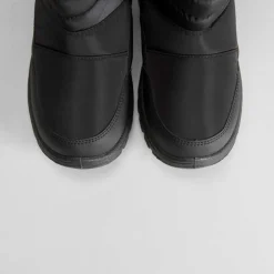 Bota nieve lisa negra Botas De Agua