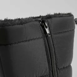 Bota nieve lisa negra Botas De Agua