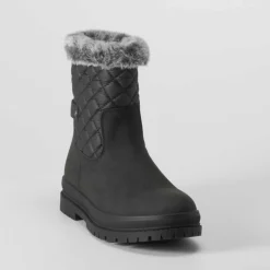 Hot Bota pelo acolchada negra OH GIRL Botines