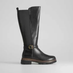 Clearance Bota plana casual hebilla de Mujer Botas Tacón