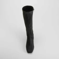 Online Bota tacón Double Fit elástico negra Mujer Botas Tacón