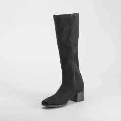 Online Bota tacón Double Fit elástico negra Mujer Botas Tacón