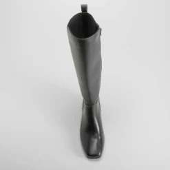 New Bota tacón Double Fit negra Mujer Botas Tacón