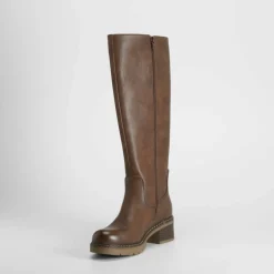 Discount Bota tacón marrón Mujer Botas Tacón