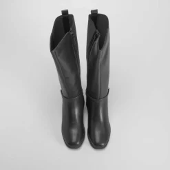 Clearance Bota tacón medio negro Mujer Botas Tacón