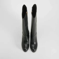 Discount Bota tacón plataforma negra Mujer Botas Tacón