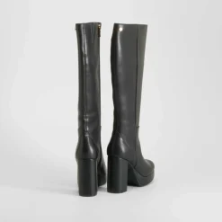 Discount Bota tacón plataforma negra Mujer Botas Tacón