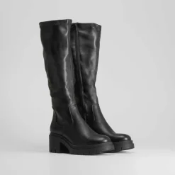 Clearance Bota tacón track lisa Mujer Botas Tacón