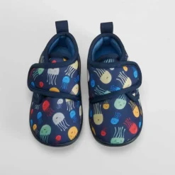 Outlet Bota velcro medusas azul Zapatillas Casa