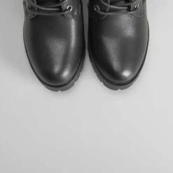 Clearance Botín alto polipiel con cordones Mujer Botines Tacón