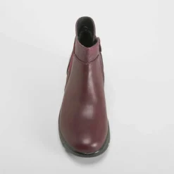New Botín burdeos Mujer Botines Planos