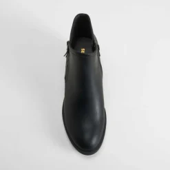 Sale Botín campero cremallera negro Mujer Botines Tacón