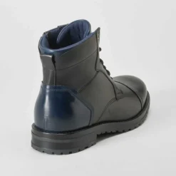 Discount Botín casual piel negro Hombre Botas