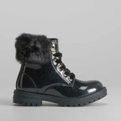 New Botín charol glitter negro OH GIRL Botines