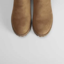 New Botín chelsea basic track marrón Mujer Botines Tacón|Botines Planos