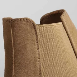 New Botín chelsea basic track marrón Mujer Botines Tacón|Botines Planos