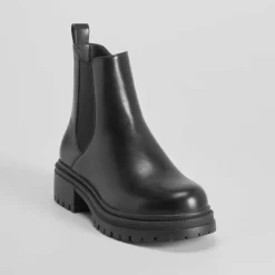 Online Botín chelsea chunky negro PICCOLA PIU Mujer Botines Planos
