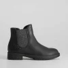 Botín chelsea dentado negro OH GIRL Botines