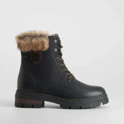 Discount Botín cordón negro Mujer Botines Planos