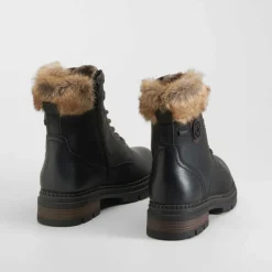 Discount Botín cordón negro Mujer Botines Planos