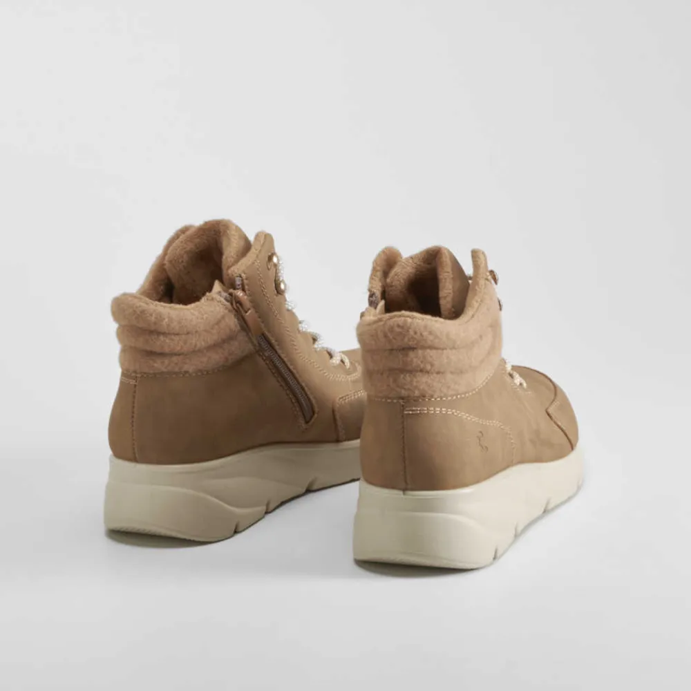 Best Botín cordón Soft Insock camel Mujer Botines Planos