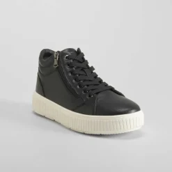 Online Botín cremallera Off Gravity negro Mujer Botines Planos